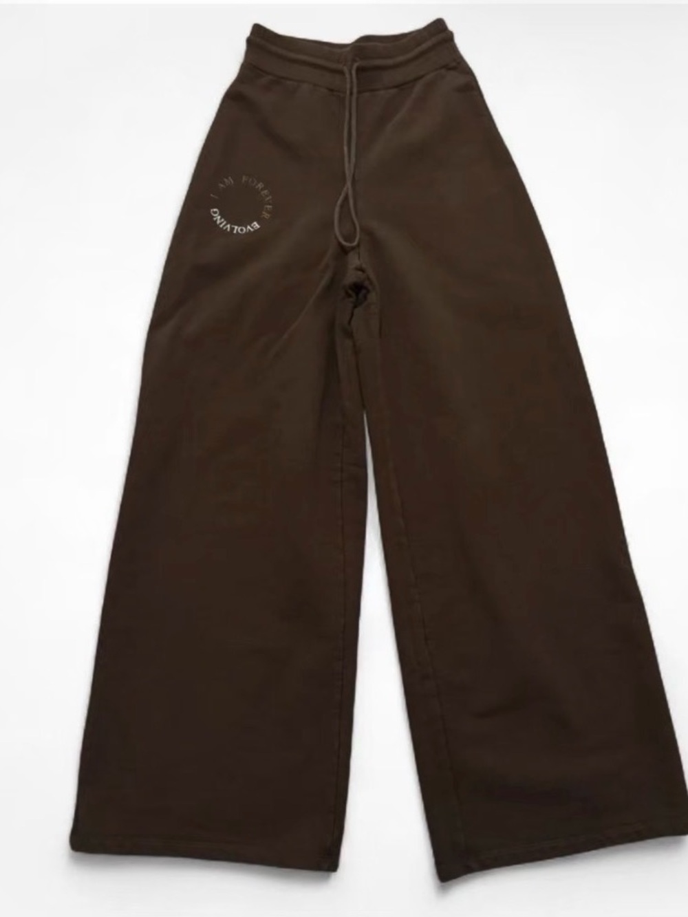 The Mayfair Group Wide Leg Sweatpants in Brown